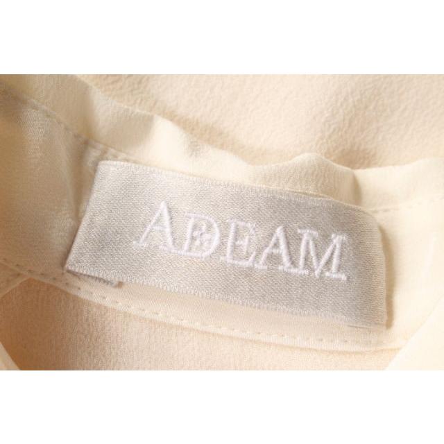 アディアム ADEAM シャツ ブラウス 長袖 シルク 2 白 ホワイト ayy0425