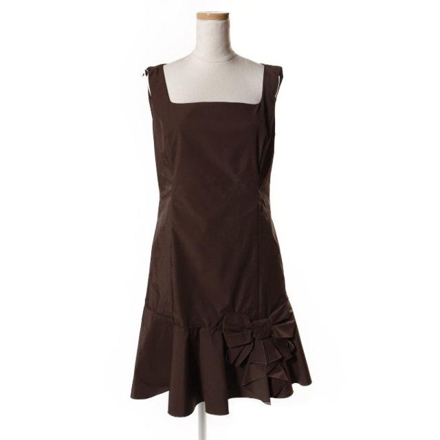 フォクシーニューヨーク FOXEY NEW YORK ワンピース ミニ ノースリーブ  