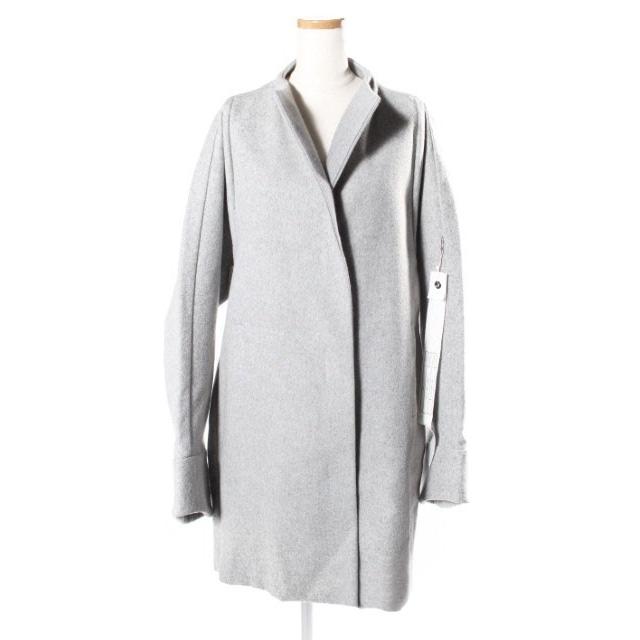 オートクチュール auto couture コート ノーカラー ウール 40 グレー  