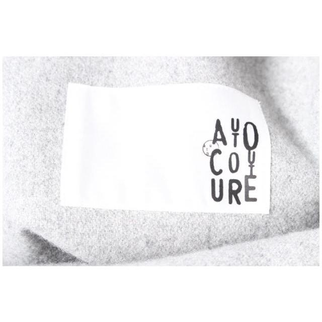 オートクチュール auto couture コート ノーカラー ウール 40 グレー  