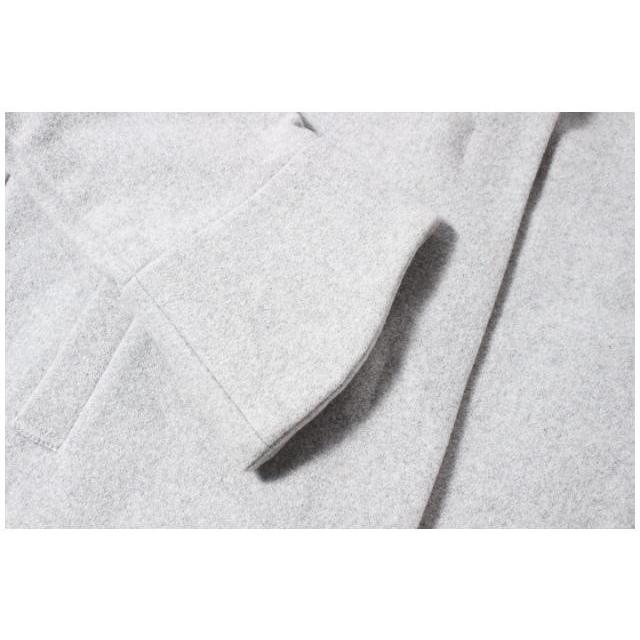 オートクチュール auto couture コート ノーカラー ウール 40 グレー  