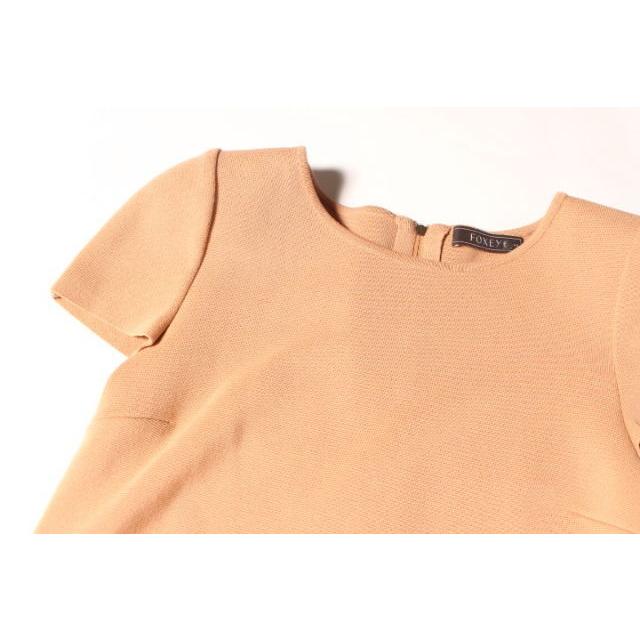 FOXEY（フォクシー） ワンピース 半袖 ひざ丈 茶 ブラウン 30989