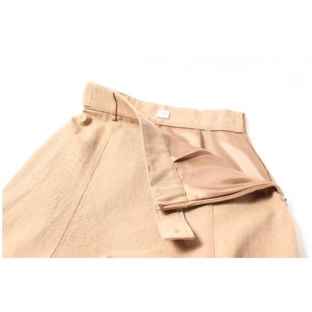 エリン ELIN スカート フレア マキシ丈 ウール混 36 ベージュ /hn0430  