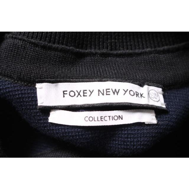 フォクシーニューヨーク FOXEY NEW YORK コレクション collection ワンピース ポロシャツ ロング 半袖 38 黒 ブラック 35674 /hn0504 レデ｜vectorpremium｜05