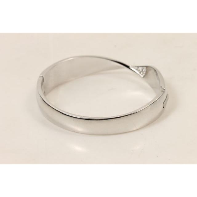 スワロフスキー SWAROVSKI バングル クリスタル クロス シルバー