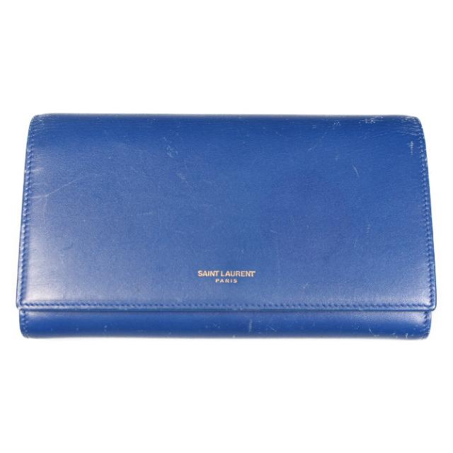 サンローラン パリ SAINT LAURENT PARIS 長財布 二つ折り フラップ  