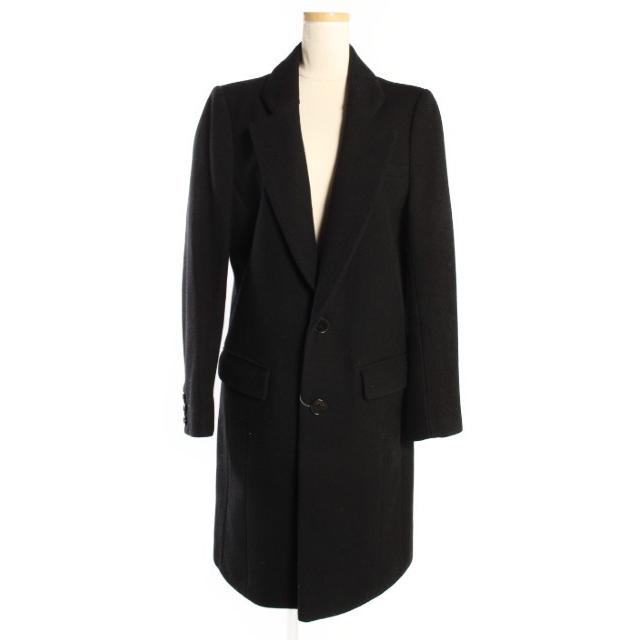 ジーヴィージーヴィー G.V.G.V コート チェスター ウール 34 黒  