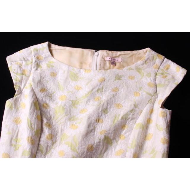 トッカ TOCCA 18SS DAISY ワンピース ドレス ひざ丈 キャップ