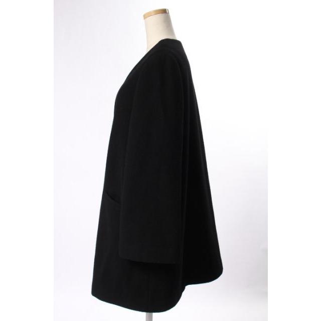 ブレンへイム BLENHEIM 16AW コート ノーカラー ウール XS 黒 ブラック 