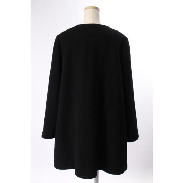 ブレンへイム BLENHEIM 16AW コート ノーカラー ウール XS 黒 ブラック 