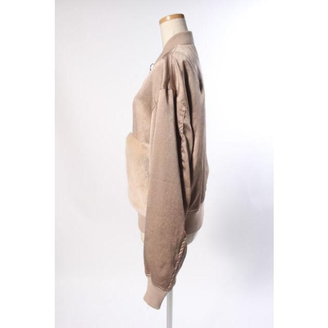 未使用品 シティショップ CITYSHOP 17AW ブルゾン サティンファー