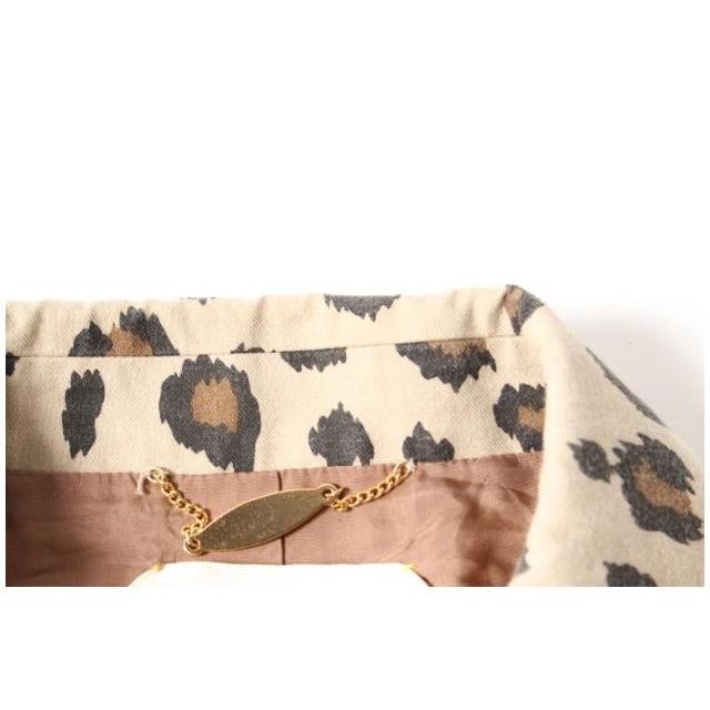 ミュベール muveil コート スプリング ステンカラー ヒョウ柄