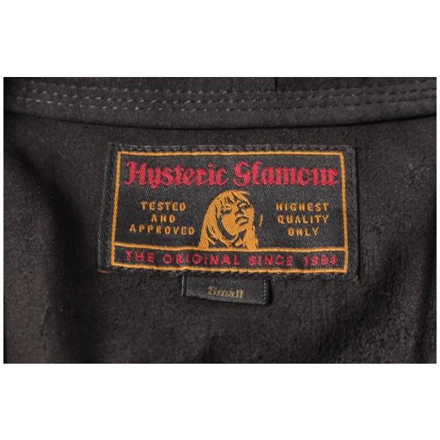 HYSTERIC GLAMOUR ヒステリックグラマー　黒　長袖　ライダース HYSTERIC GLAMOUR - HYSTERIC GLAMOUR ヒステリックグラマー