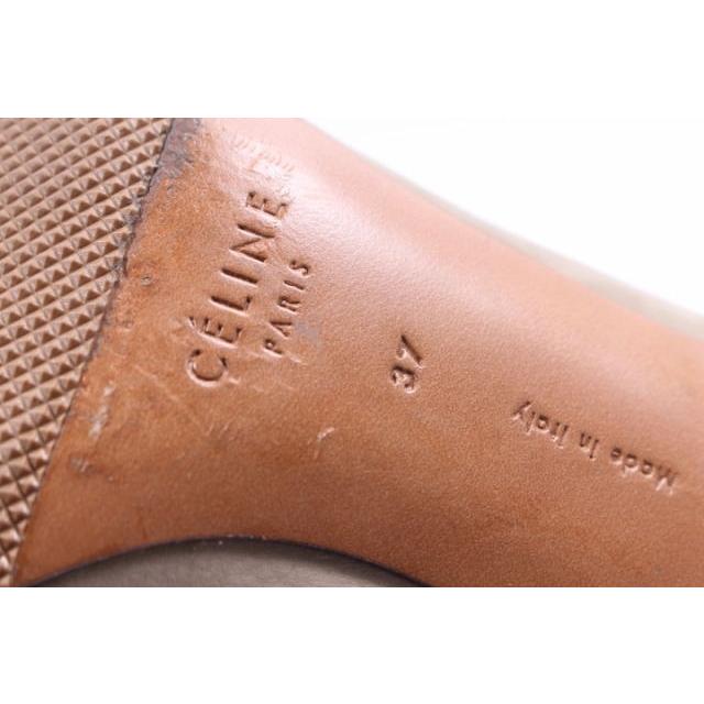 CELINE セリーヌ パンプス スウェード ポインテッドトゥ Vカット 37  