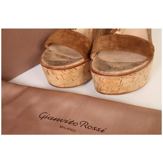 ジャンヴィトロッシ Gianvito Rossi サンダル ウエッジソール レース  