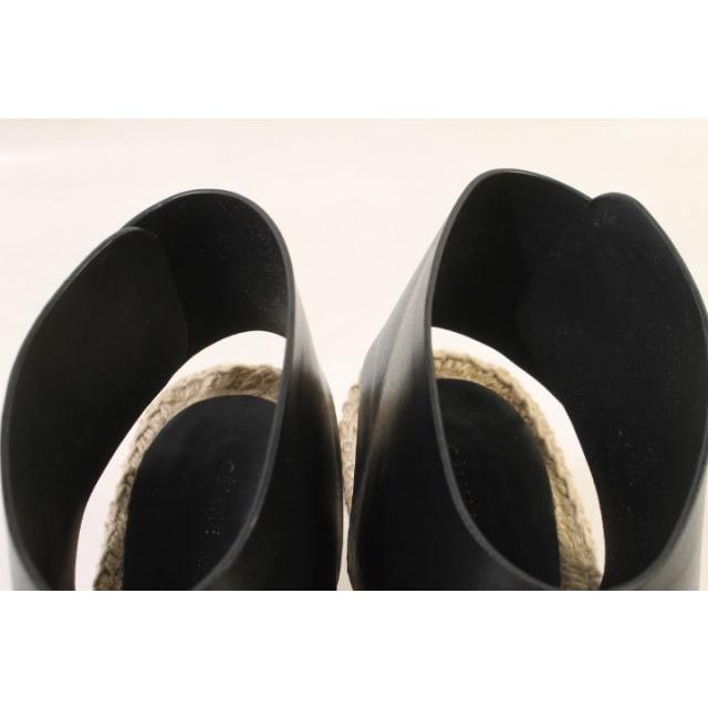 セリーヌ ウェッジソール エスパドリーユ オープントゥ ヒール 35