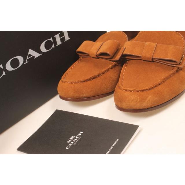 COACH コーチ ローファー スエード リボン 22.5 茶 ブラウン COACH コーチ ローファー スエード リボン 22.5 茶 ブラウン