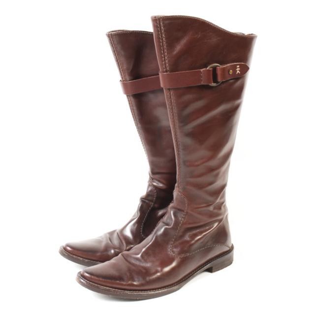 エンリーベグリン henry beguelin ブーツ ロング オミノ刺繍 ベルト  