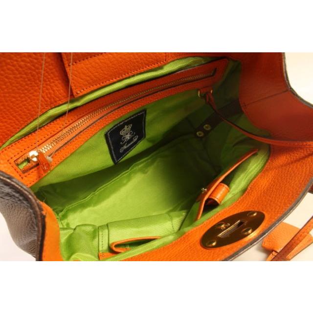 エーディーエムジェイアクセソワバッグ ハンド レザー ベージュ  