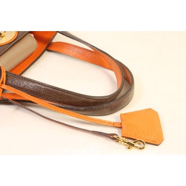 エーディーエムジェイアクセソワバッグ ハンド レザー ベージュ  