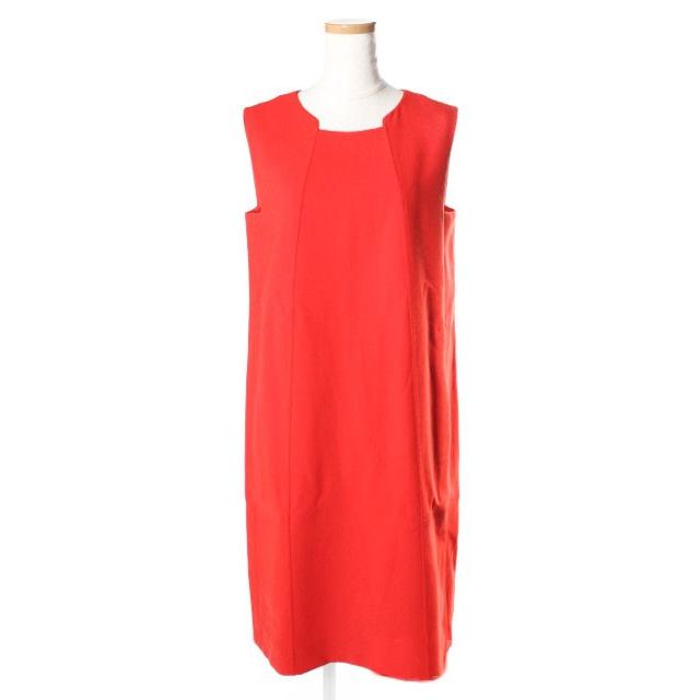 FOXEY フォクシー ワンピース ひざ丈 ノースリーブ ストレッチ 38  