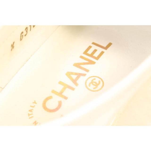 シャネル CHANEL ココマーク パテント ローファー 35.5 白 ホワイト /fy0531 レディース｜vectorpremium｜05