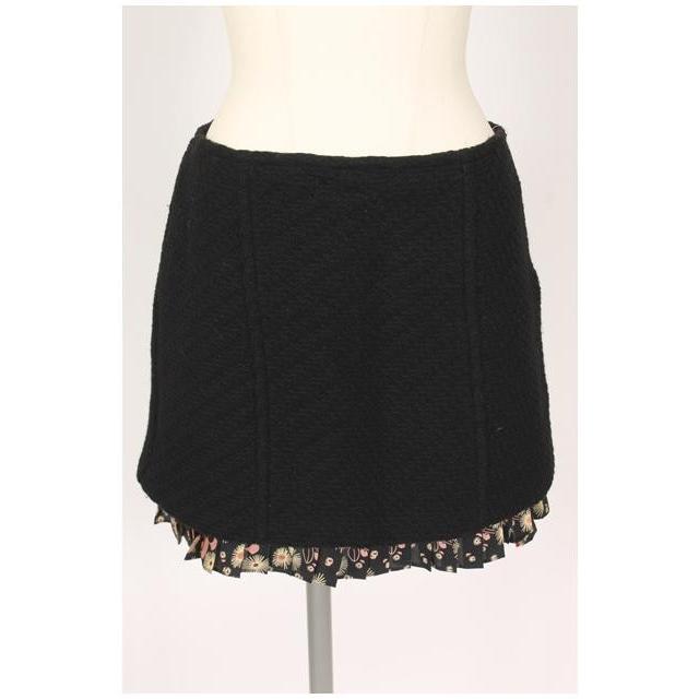 マックスアンドコー MAX & Co. 花柄 プリーツ 切替 ミニ スカート