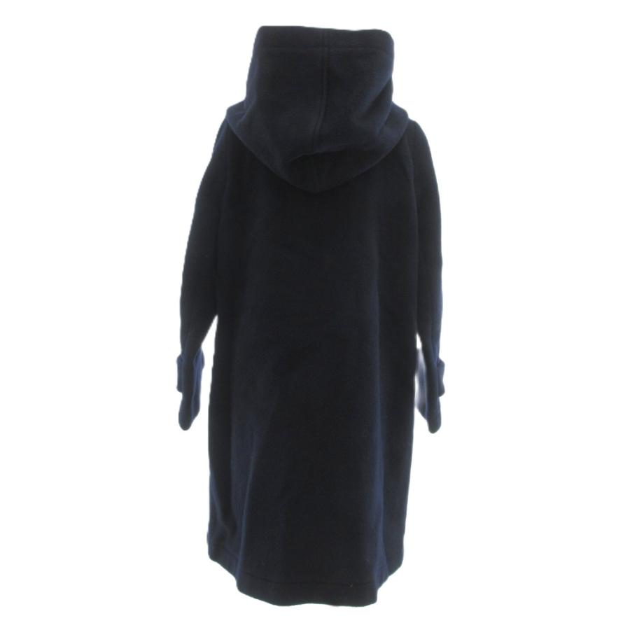 ミズイロインド mizuiro ind ダッフルコート ウール 紺 ネイビー