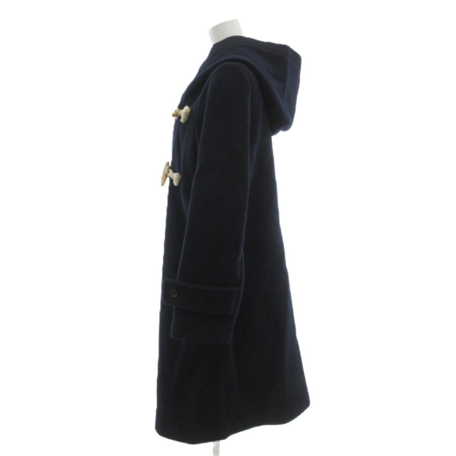 ミズイロインド mizuiro ind ダッフルコート ウール 紺 ネイビー