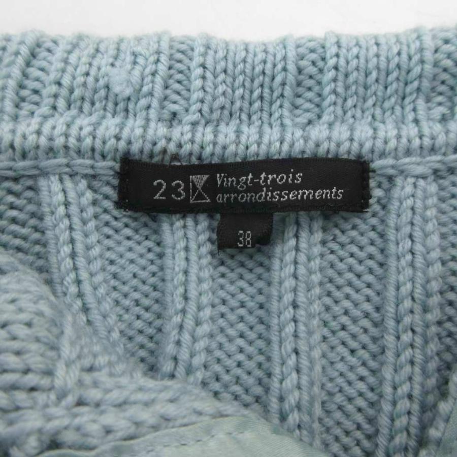 23区（ニジュウサンク） オンワード樫山 ニット ウール 38 水色 長袖