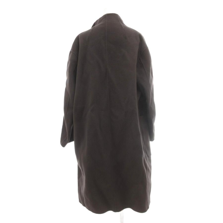 グレー ウール混合 ロングコート ユニクロ（UNIQLO） +J ロングコート ウール カシミヤ混 L グレー 無地