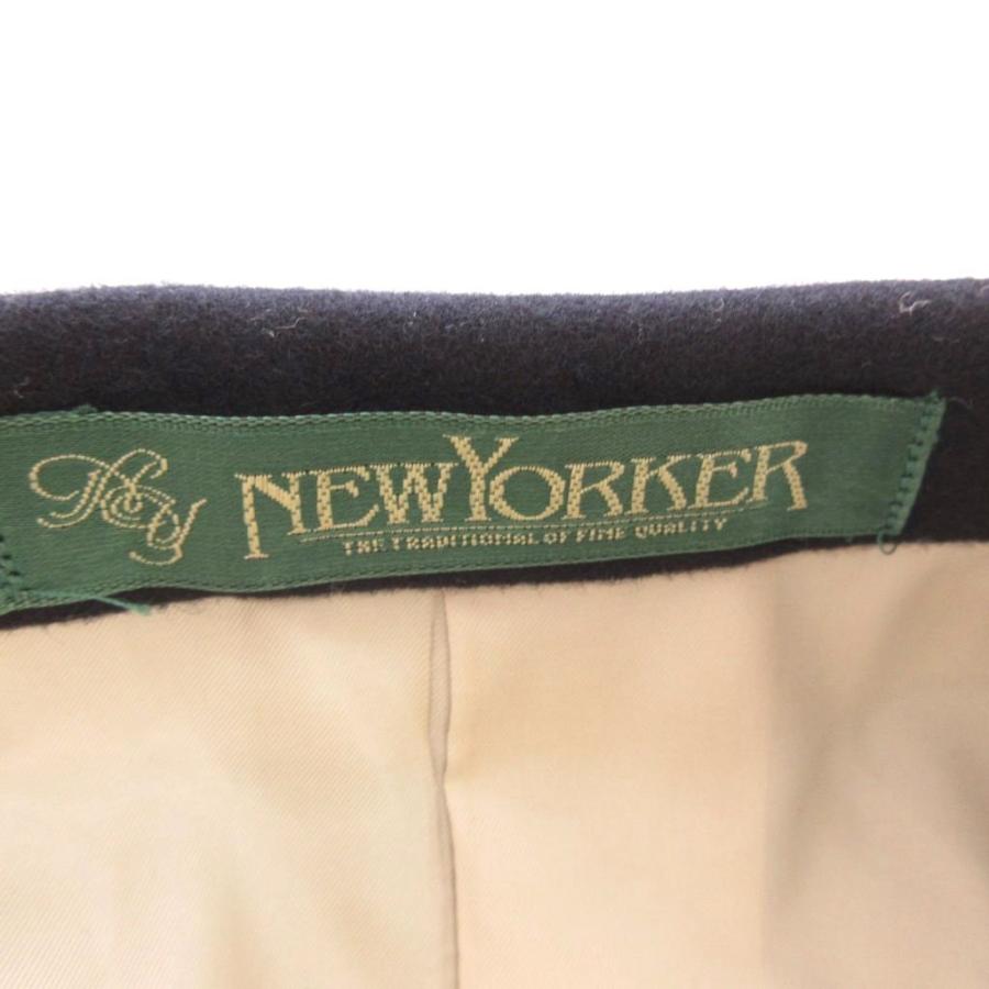 ニューヨーカー NEWYORKER ブレザー 紺ブレ ウール ダブルブレスト 金