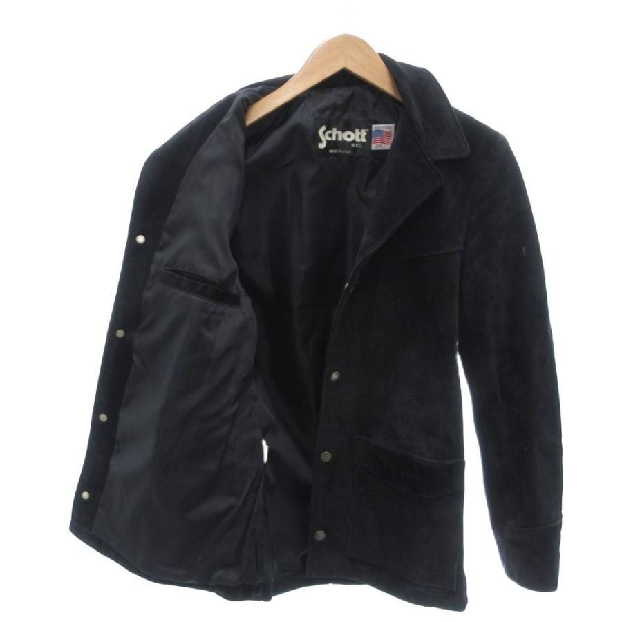ショット SCHOTT USA製 スエード カーコート レザージャケット 本革 34