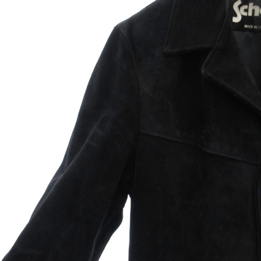 ショット SCHOTT USA製 スエード カーコート レザージャケット 本革 34