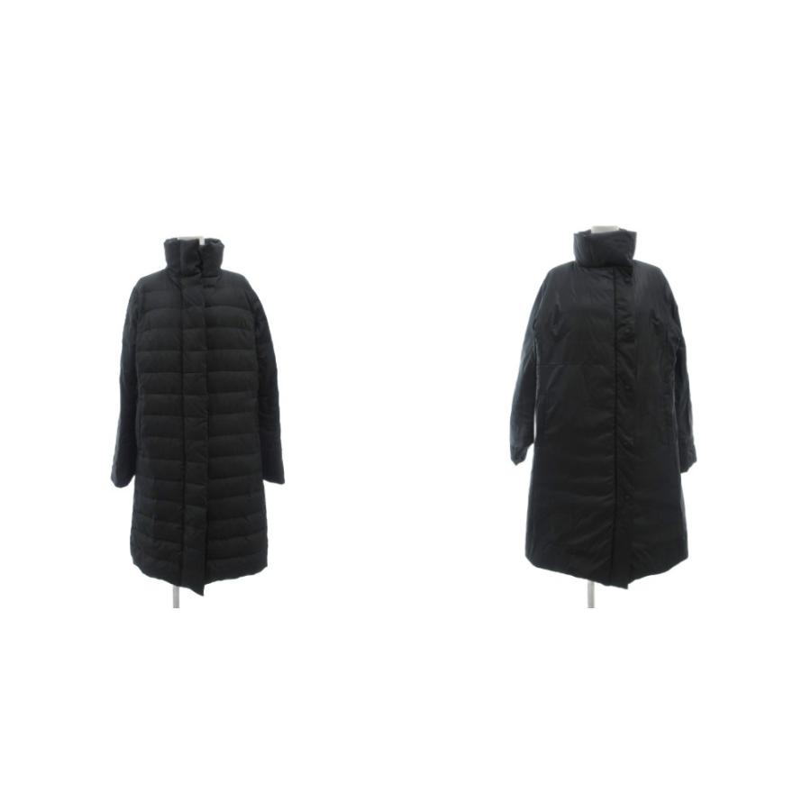 ドゥクラッセ DoCLASSE ダウンコート リバーシブル ロング丈 XL 黒 