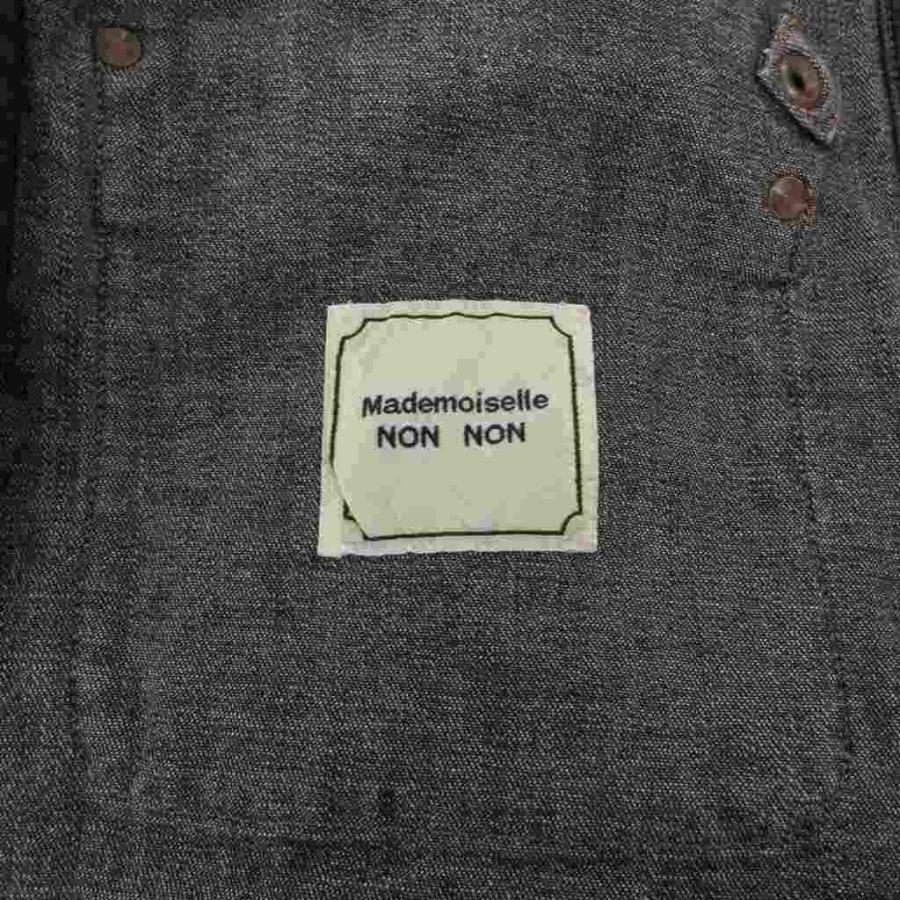 マドモアゼルノンノン mademoiselle NON NON デニム ジャケット グレー 