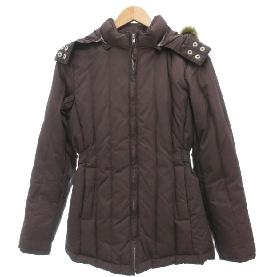 GAP（ギャップ） 美品 ダウンジャケット XXS 茶 ブラウン フード付き 