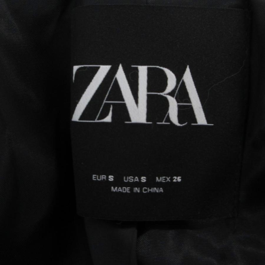 ZARA（ザラ） ボアコート S ロング丈 無地 長袖 ライトベージュ 2B /SX 