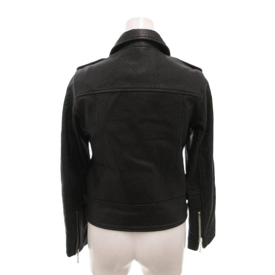 ALLSAINTS レザージャケット ラムレザー ブラック 美品 ライダース オールセインツ ALLSAINTS ライダースジャケット ラムレザー ダブル 0