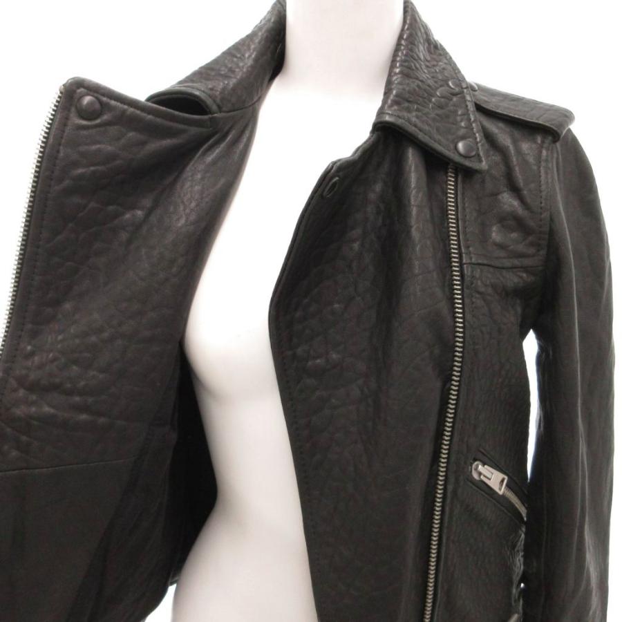 オールセインツ ALLSAINTS ライダースジャケット ラムレザー ダブル 0