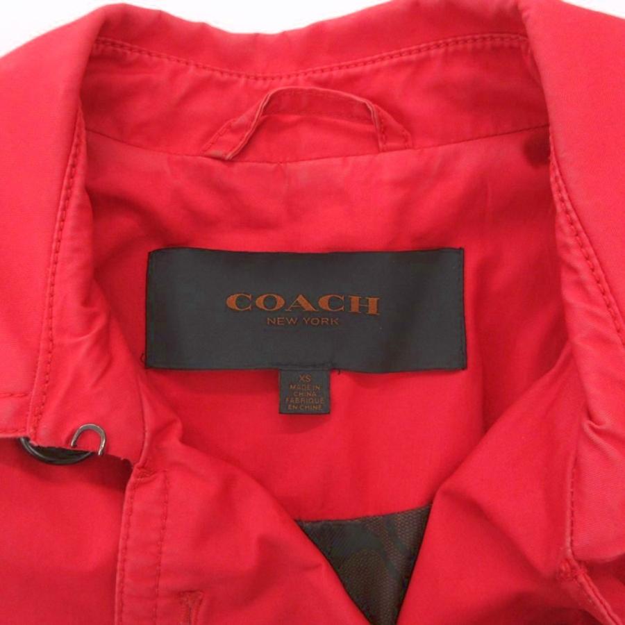 COACH（コーチ） トレンチコート XS 赤 レッド ダブルブレスト
