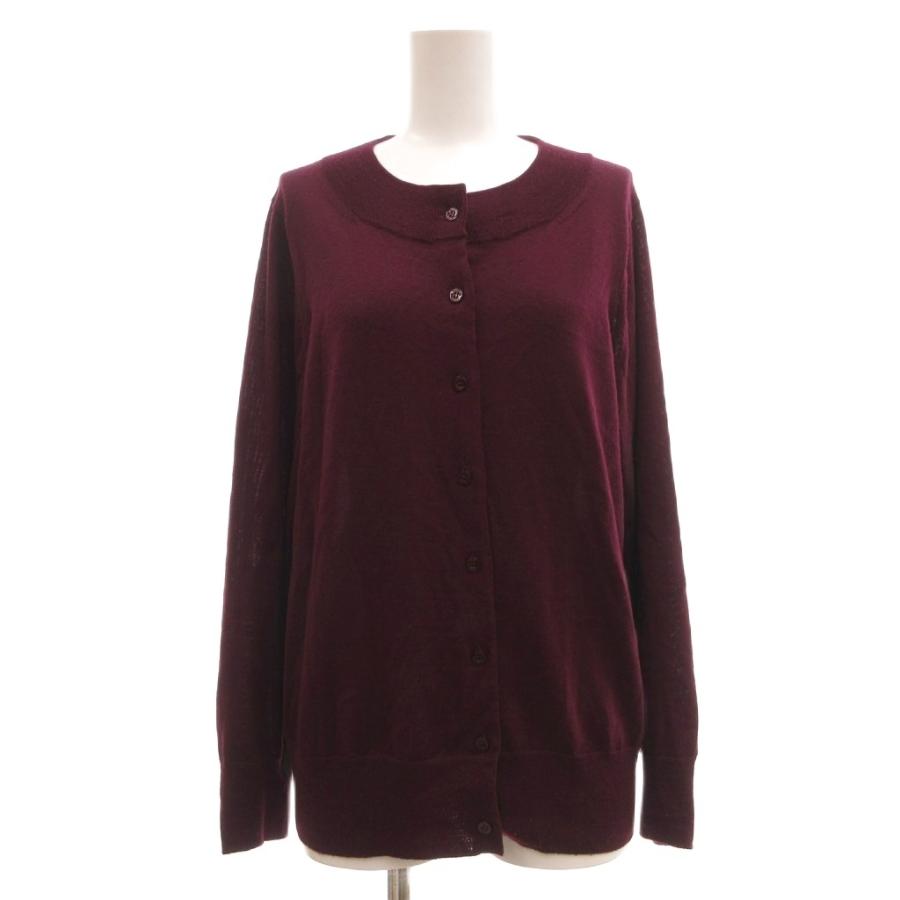 L'EQUIPE YOSHIE INABA(レキップ ヨシエイナバ) 長袖セーター サイズ40 M レディース新品同様  - レッド タグ付き レキップヨシエイナバ L'EQUIPE YOSHIE INABA カーディガン 長袖