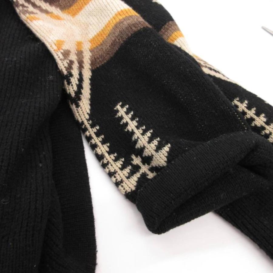 ペンドルトン PENDLETON カーディガン ウール L 黒 ブラック 長袖 ノー