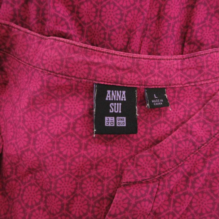 ユニクロ（UNIQLO） ×アナスイ ANNA SUI ワンピース L 紫 パープル
