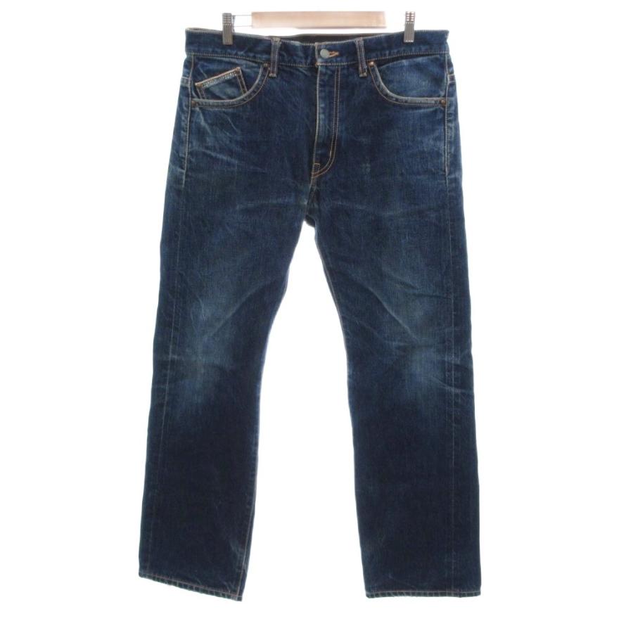 バックチャンネル BACK CHANNEL 美品 デニムパンツ ジーンズ M 青 無地 