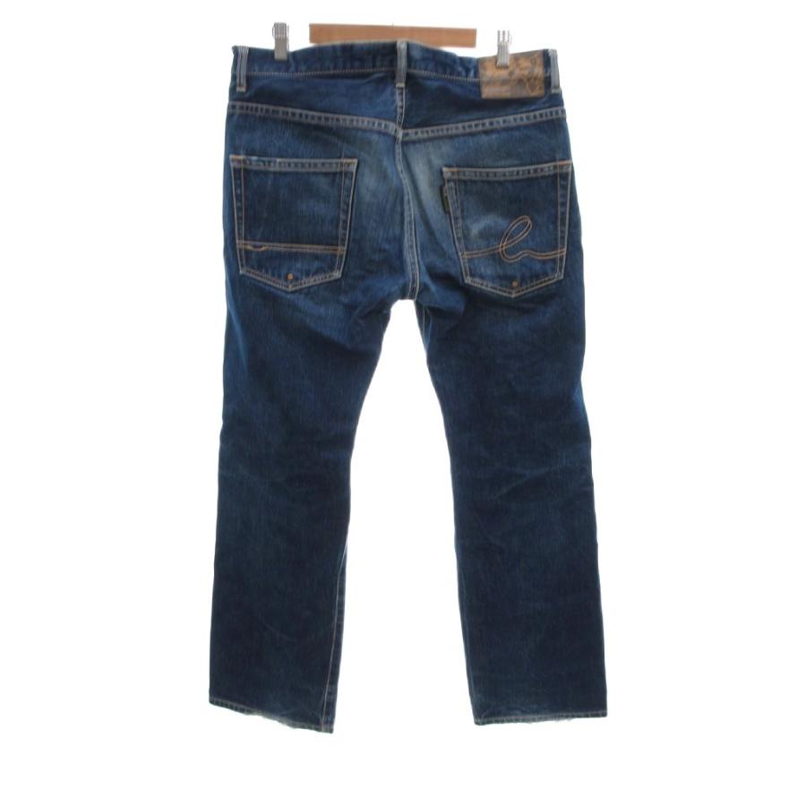 バックチャンネル BACK CHANNEL 美品 デニムパンツ ジーンズ M 青 無地 