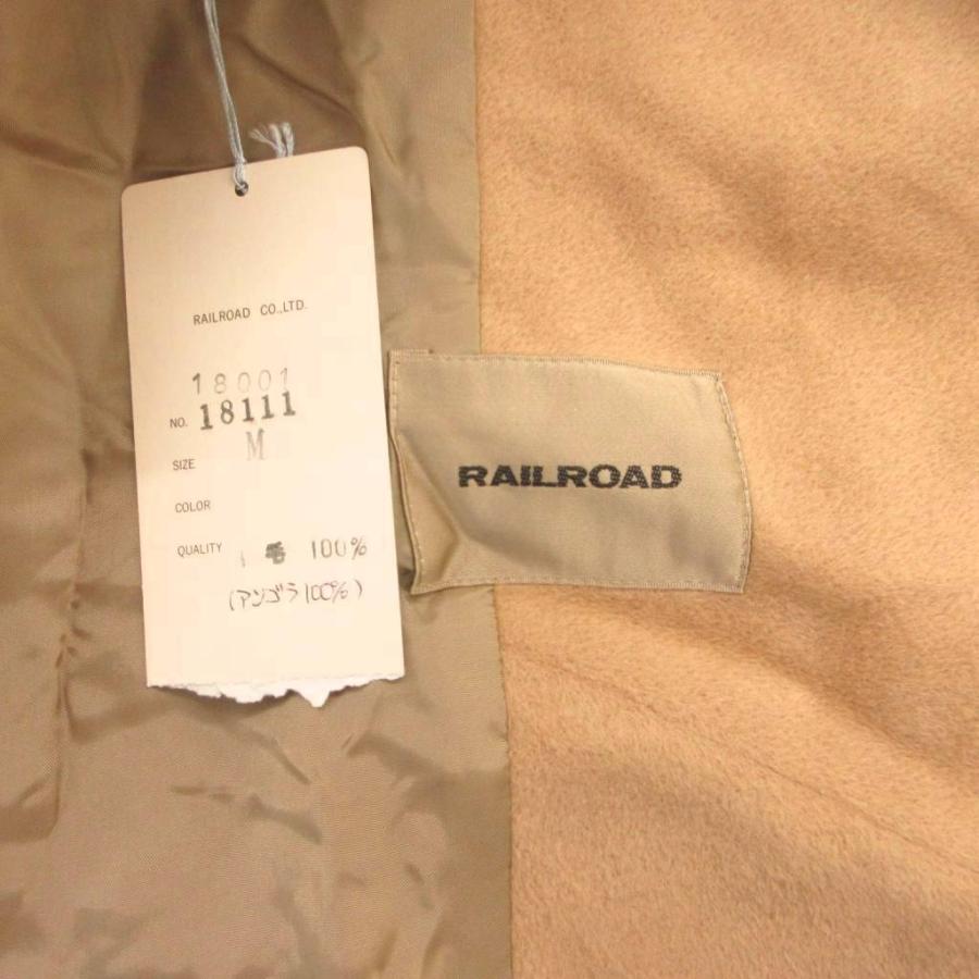 未使用品 RAILROAD タグ付き コート アンゴラ M キャメル ロング丈 /NL 