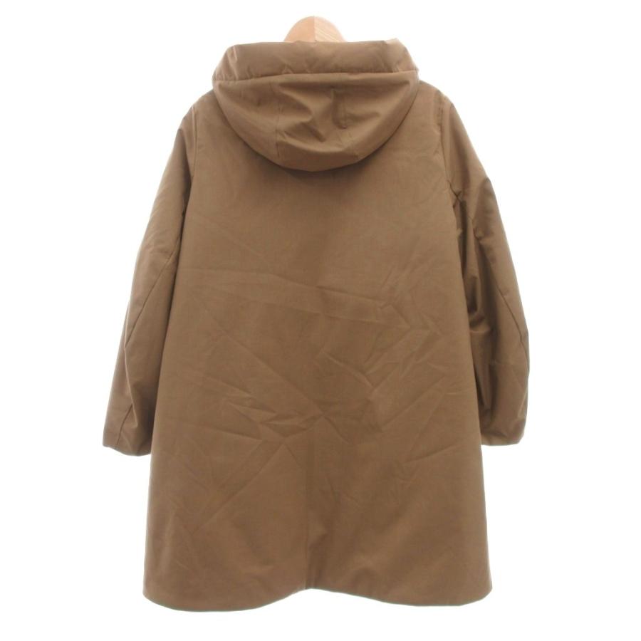 ユニクロ（UNIQLO） ダウンコート フェザー混 XXL 茶 ブラウン 無地