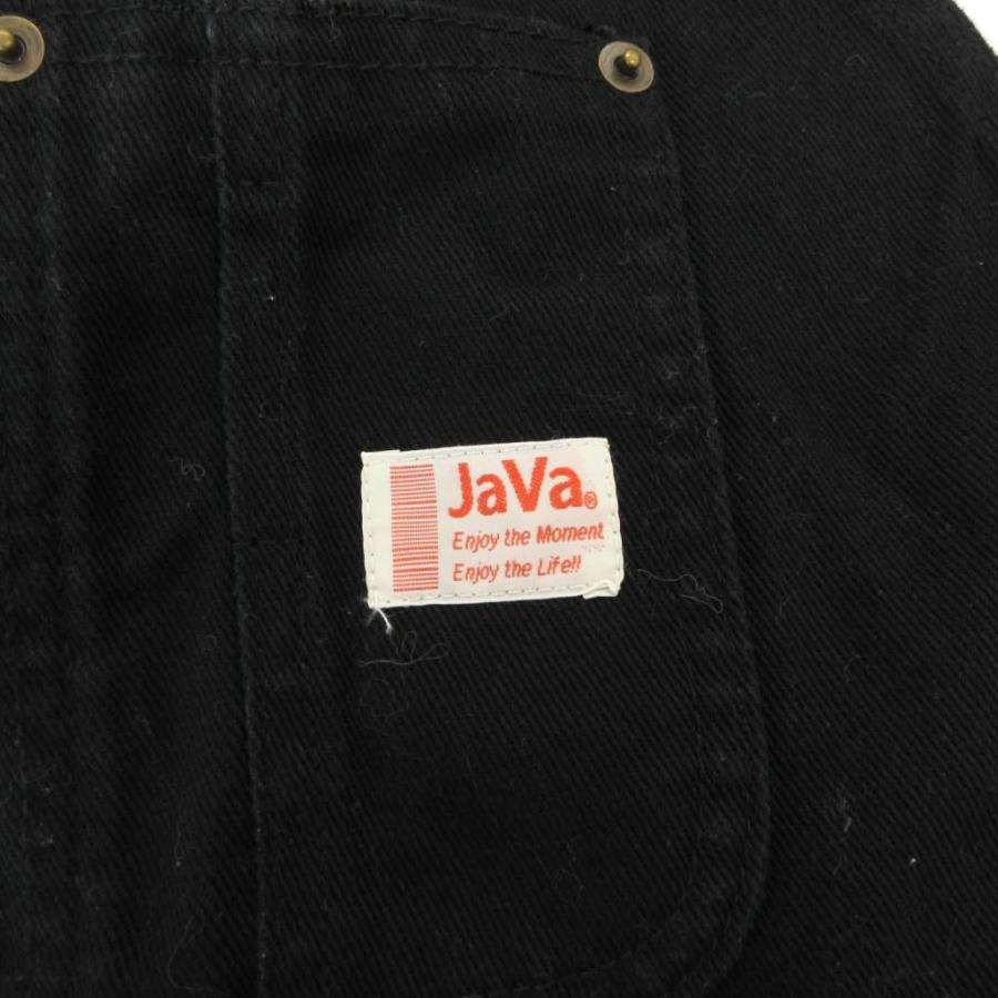 ジャバ Java オーバーオール サロペット M 黒 ブラック 胸ポケット サイドボタン /NU ■ECF005 レディース |  | 02