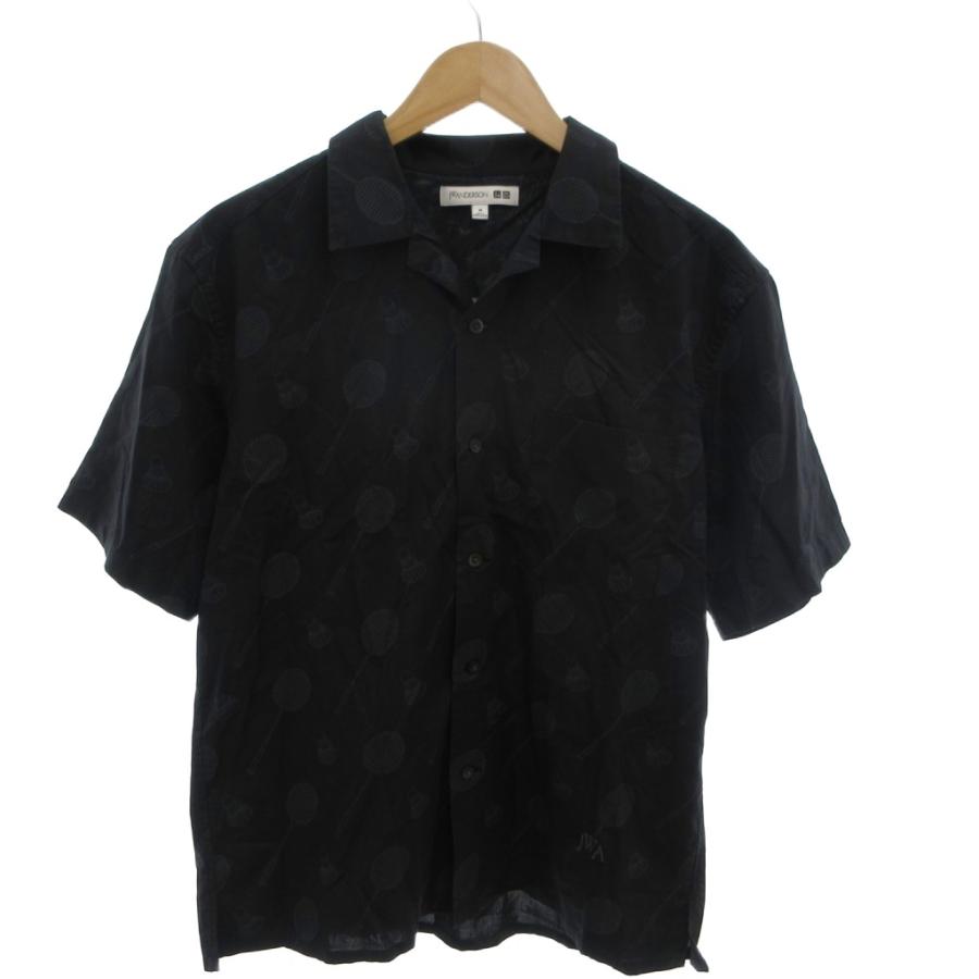 ユニクロ（UNIQLO） ×J.W ANDERSON コラボ 美品 開襟シャツ M 黒 